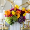 Inspire Me! Home Decor White Square Design Vase With Gold Border " From Pops Of Color Home Collection"