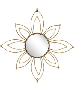 Inspire Me! Home Decor Decorative Gold Metal Flower/ Wall Art