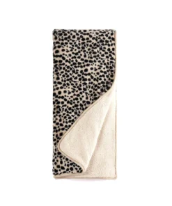 Inspire Me! Home Decor Leopard Faux Fur Cozy Throw