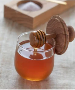 Inspire Me! Home Decor Glass Honey Jar W/ Wood Lid