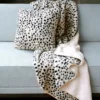 Inspire Me! Home Decor Leopard Faux Fur Cozy Throw