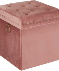 Inspire Me! Home Decor Gold Anastasia Storage Ottoman (4 Colors)