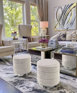 Inspire Me! Home Decor Olivia Storage Ottoman (3 Colors)