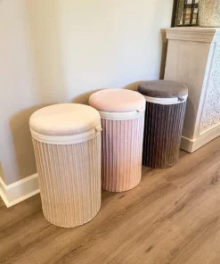 Inspire Me! Home Decor Lydia Pleated Hamper (3 Colors)