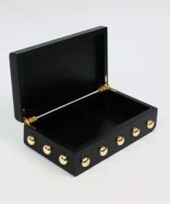 Inspire Me! Home Decor Studded Decorative Wood Boxes (4 Colors)