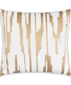 Cloud9d Becca Ivory Gold Pillow - 20" X 20"