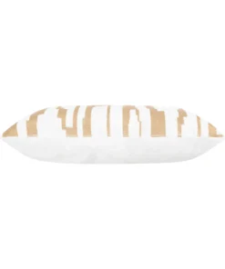 Cloud9d Becca Ivory Gold Pillow - 20" X 20"