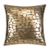 Cloud9d PILLOWS, RUGS, & THROWS Becca Charcoal Gold Pillow - 20" X 20"
