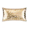 Cloud9d PILLOWS, RUGS, & THROWS Becca Ivory And Gold Pillow - 14" X 20"