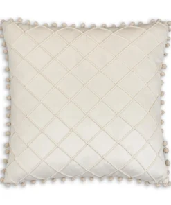 Cloud9d Diamond Beige Pillow - 20" X 20" PILLOWS, RUGS, & THROWS
