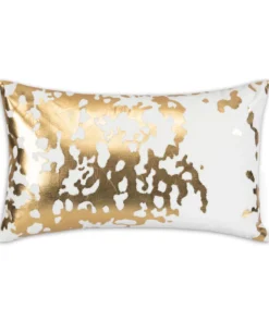 Cloud9d PILLOWS, RUGS, & THROWS Elise Ivory Gold Pillow - 14" X 20"