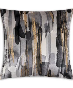 Cloud9d PILLOWS, RUGS, & THROWS Elise Black Gold Pillow - 20" X 20"