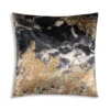 Cloud9d PILLOWS, RUGS, & THROWS Inaya - Abstract Digital Printed Velvet Pillow W/ Gold And Silver Foil - 22" X 22"