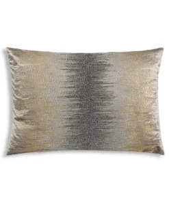 Cloud9d Inaya - Grey Velvet Pillow W/ Multicolor Embroidery - 20" X 14"
