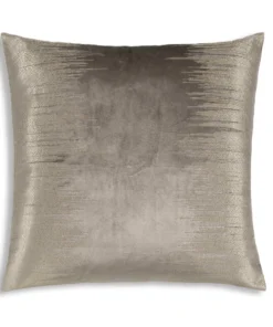 Cloud9d Inaya - Grey Velvet Pillow W/ Multicolor Embroidery - 22" X 22" PILLOWS, RUGS, & THROWS