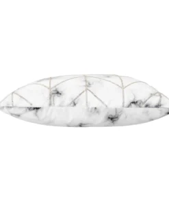 Cloud9d Keva - Digital Print Velvet Square Pillow W/ Hand Beaded Silver Crystal Beads - 22" X 22"