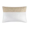 Cloud9d Lena - Ivory Velvet Pillow 5" Top Beaded In Gold Beadwork - 20" X 14"