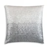 Cloud9d Ombre - Ivory And Silver Beaded Pillow - 22" X 22"