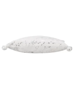 Cloud9d PILLOWS, RUGS, & THROWS Rami - Faux Fur Pillow W/ Silver Printing And Pom Pom Trim - 20" X 20"