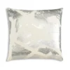Cloud9d Zara - Ivory Velvet Pillow W/ Abstract Silver Foil - 22" X 22" PILLOWS, RUGS, & THROWS