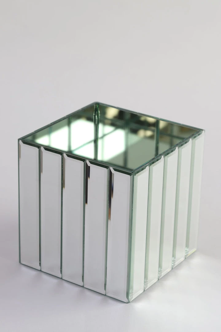 Inspire Me! Home Decor Mirror Cube Vase (2 Sizes)