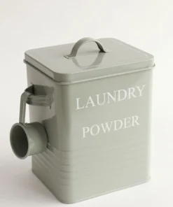 Inspire Me! Home Decor Metal Laundry Powder Container W/ Scoop