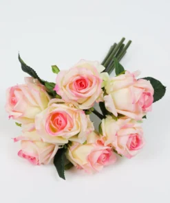 Inspire Me! Home Decor 12" Real Touch Rose Bundle (3 Colors)