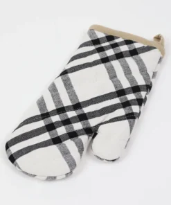 Inspire Me! Home Decor Black & Ivory Oven Mitt