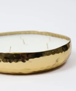 Inspire Me! Home Decor Gold 6 Wick Hammered Candle