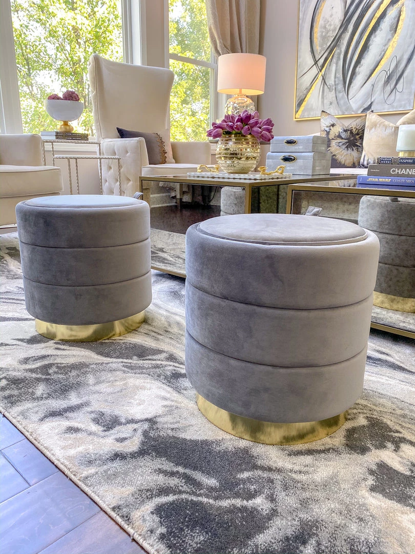 Inspire Me! Home Decor Olivia Storage Ottoman (3 Colors)