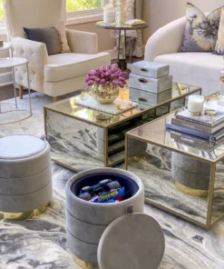 Inspire Me! Home Decor Olivia Storage Ottoman (3 Colors)