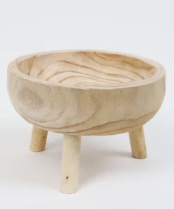 Inspire Me! Home Decor 11" Wood Bowl With Legs