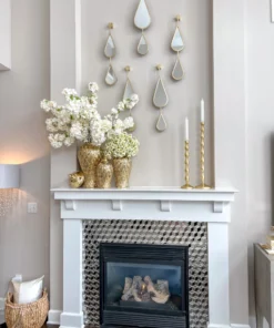 Inspire Me! Home Decor WALL ART & MIRRORS Teardrop Mirrors (Set Of 5) (2 Colors)