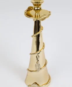 Inspire Me! Home Decor Gold Candle Holder Leaf Design (2 Sizes)