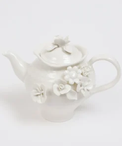 Inspire Me! Home Decor White Floral Tea Set (3 Items) Each Sold Individually KITCHEN