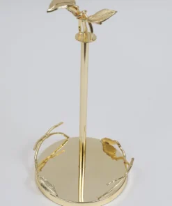 Inspire Me! Home Decor Gold Leaf Detailed Paper Towel Holder