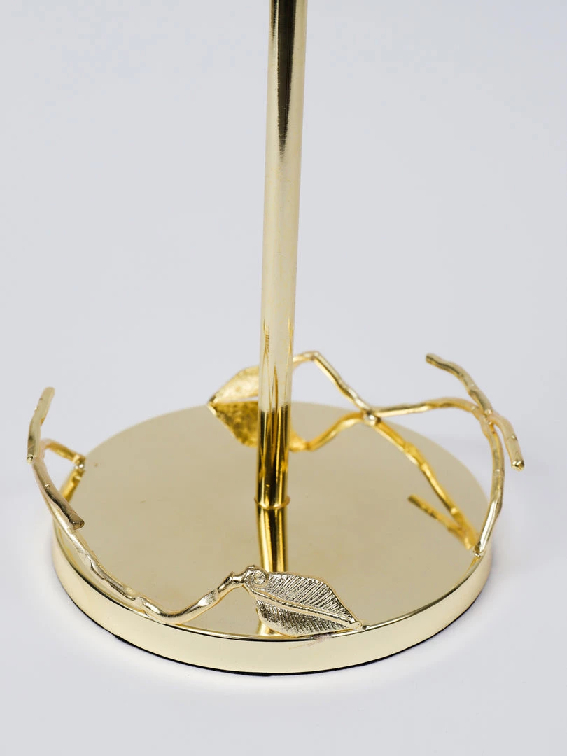 Inspire Me! Home Decor Gold Leaf Detailed Paper Towel Holder