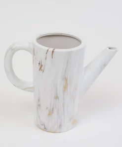 Inspire Me! Home Decor Ceramic Marble Watering Can/Pitcher