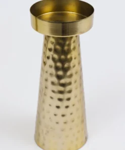 Inspire Me! Home Decor Hammered Gold Metal Candle Holder (2 Sizes)
