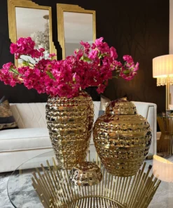 Inspire Me! Home Decor Gold Hammered Ginger Jar (2 Sizes)