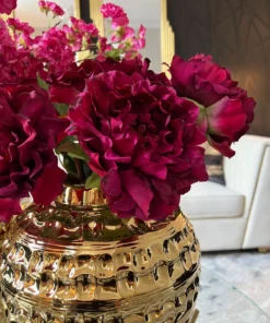 Inspire Me! Home Decor 21" Deep Fuchsia Peony Stem