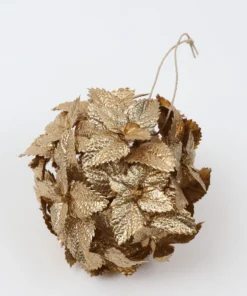 Inspire Me! Home Decor Gold Leaf Orb Ornaments (2 Colors)