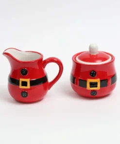 Inspire Me! Home Decor Santa Belt Sugar & Cream Set