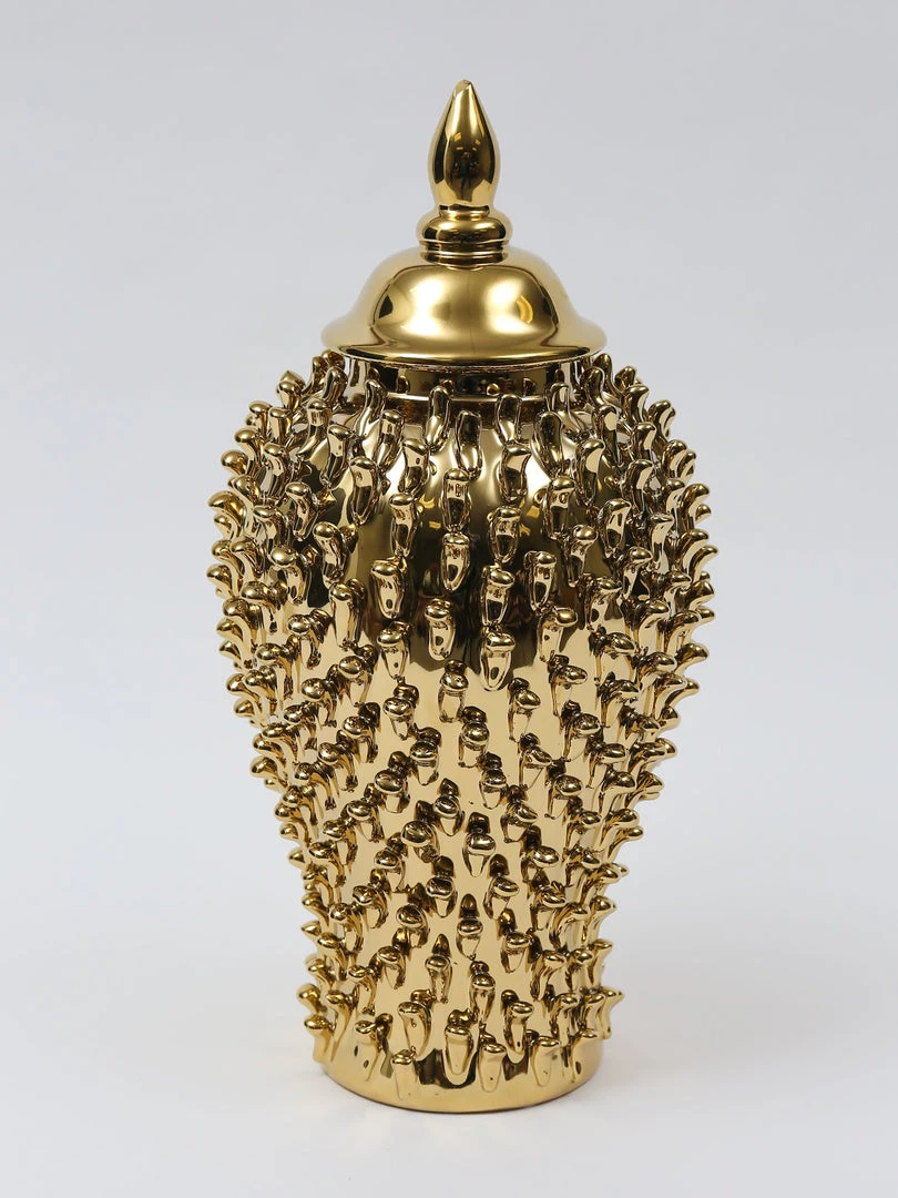 Inspire Me! Home Decor Gold Studded Ginger Jar (3 Sizes)