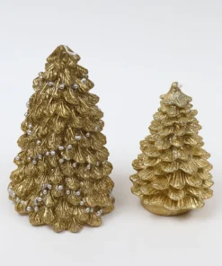 Inspire Me! Home Decor Gold Christmas Tree Candle (2 Sizes)