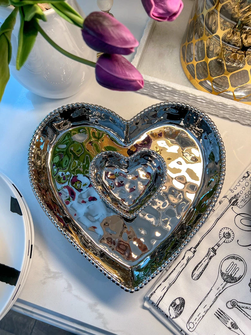 Inspire Me! Home Decor Heart Tray Set (2 Colors)