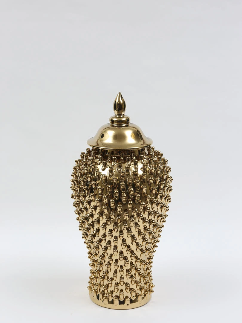 Inspire Me! Home Decor Gold Studded Ginger Jar (3 Sizes)