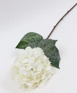 Inspire Me! Home Decor Snowy White Hydrangea Stem