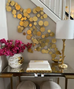 Inspire Me! Home Decor WALL ART & MIRRORS Golden Circles Wall Art