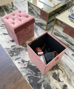 Inspire Me! Home Decor Gold Anastasia Storage Ottoman (4 Colors)